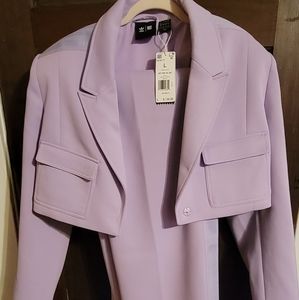 IVY PARK RODEO NWT Never worn cropped blazer & 3-strip suit pants. Both Size L